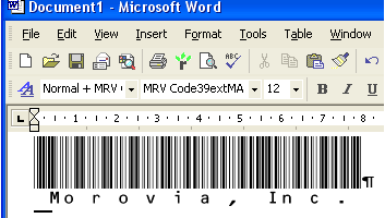 Free barcode font code 39 full ascii